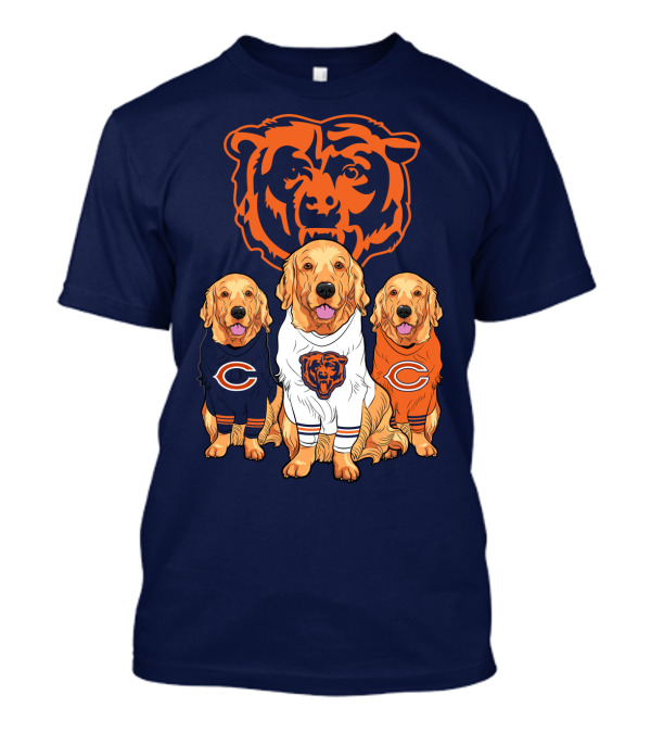 Chicago Bears Golden Retrievers T-Shirt