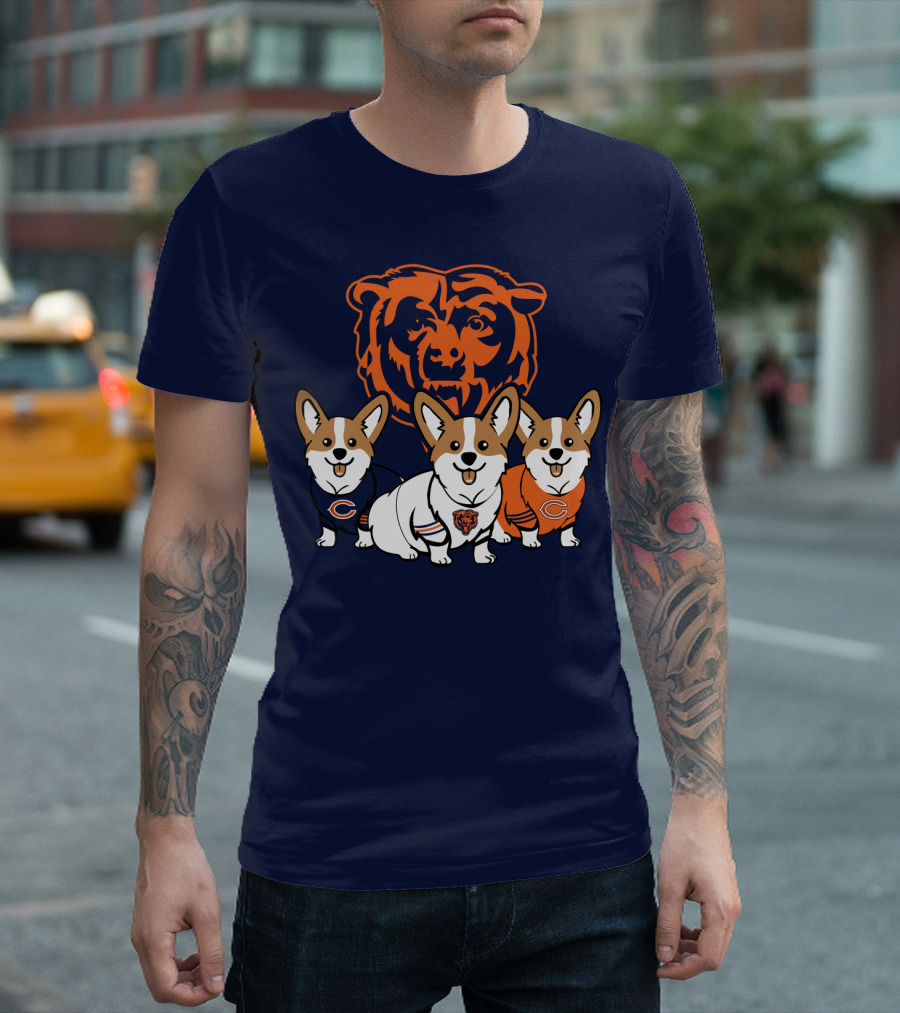 Chicago Bears Corgi T-Shirt