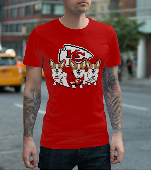 Kansas City Chiefs Corgi T-Shirt