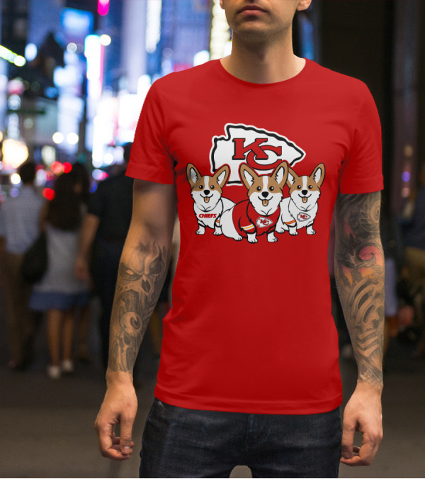 Kansas City Chiefs Corgi T-Shirt