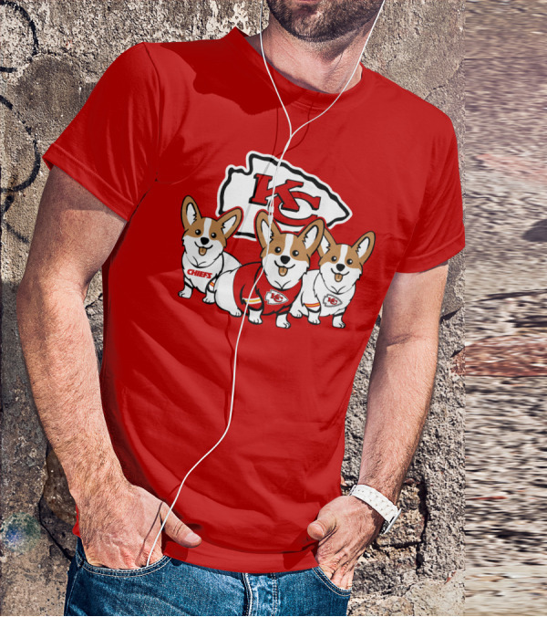 Kansas City Chiefs Corgi T-Shirt
