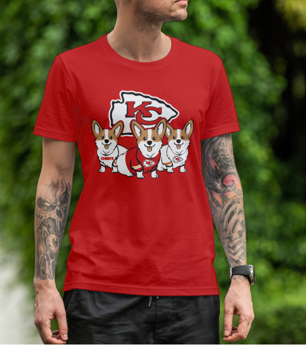 Kansas City Chiefs Corgi T-Shirt