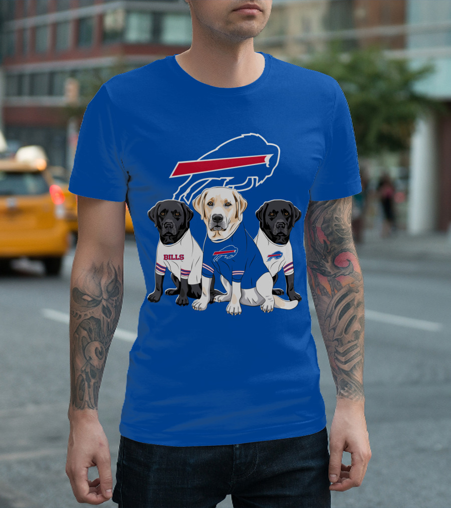 Buffalo Bills Labrador Retriever Trio T-Shirt