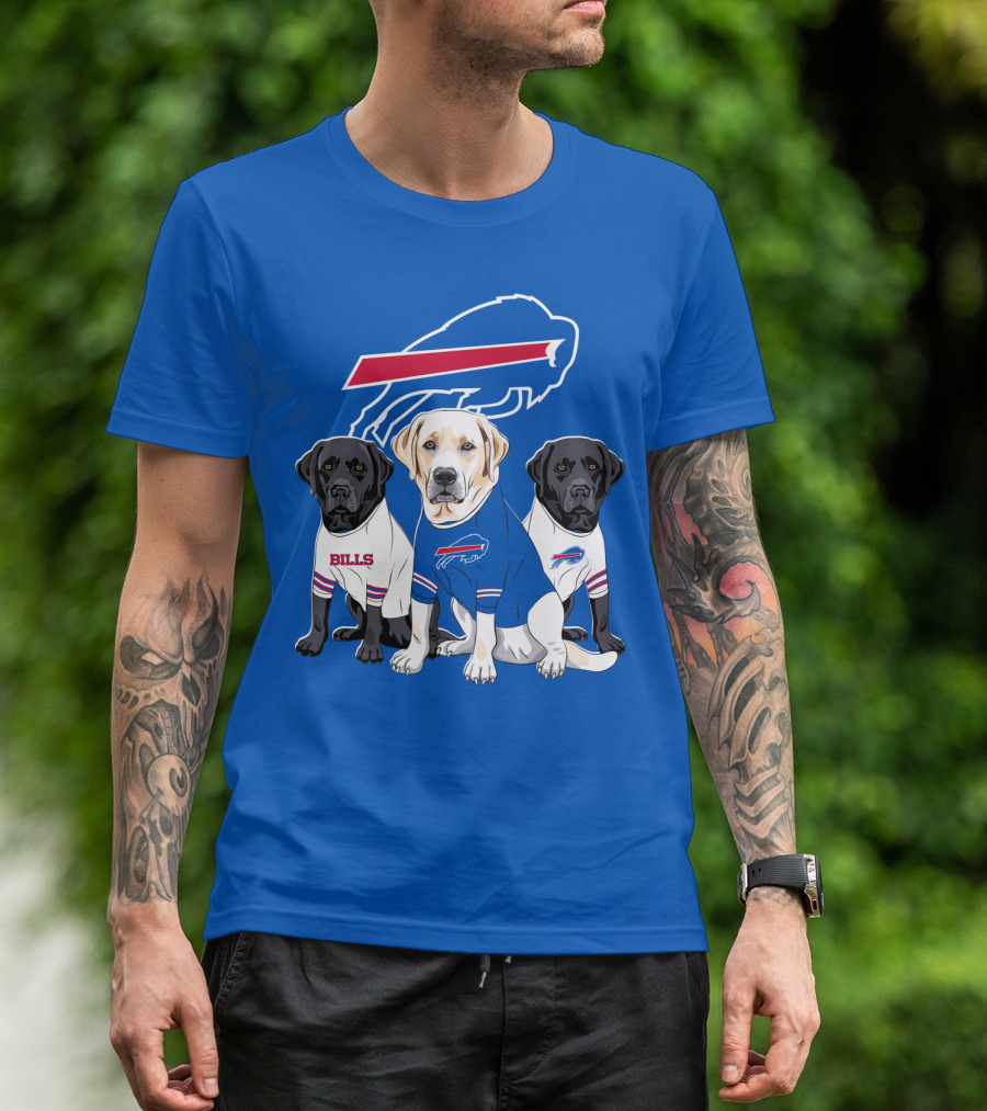 Buffalo Bills Labrador Retriever Trio T-Shirt