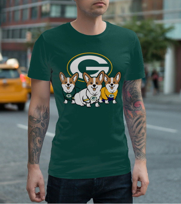 Green Bay Packers Corgi T-Shirt