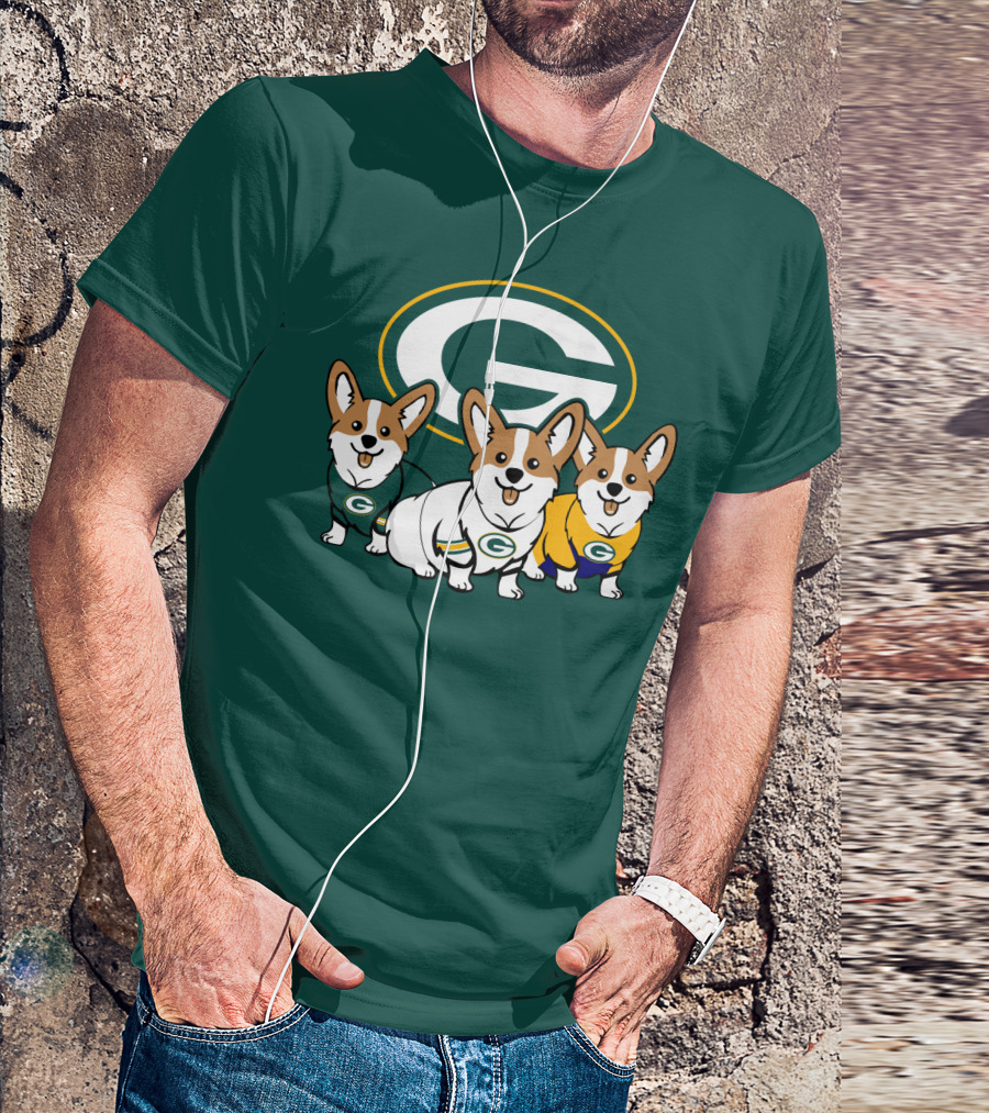 Green Bay Packers Corgi T-Shirt
