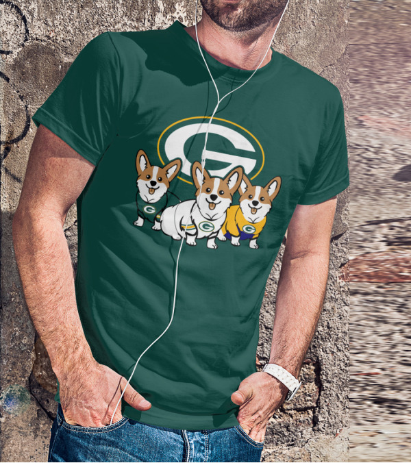 Green Bay Packers Corgi T-Shirt