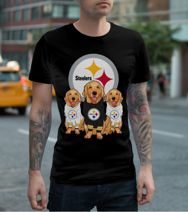 Steelers Golden Retrievers T-Shirt