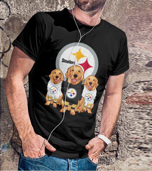 Steelers Golden Retrievers T-Shirt