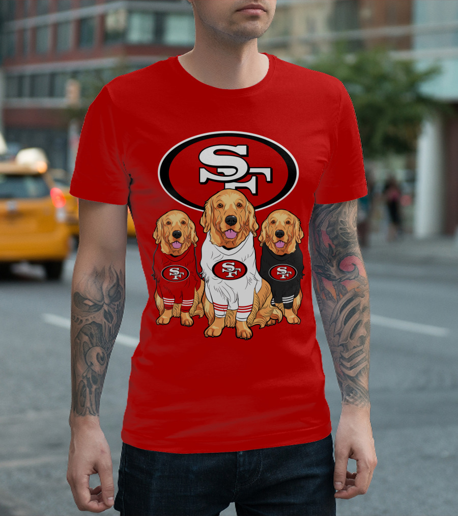 San Francisco 49ers Golden Retrievers T-Shirt