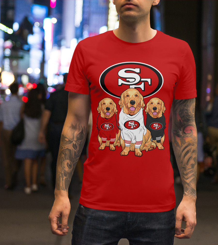 San Francisco 49ers Golden Retrievers T-Shirt