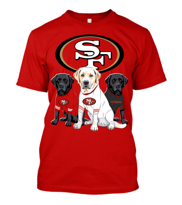 San Francisco 49ers Labrador Retriever Trio T-Shirt