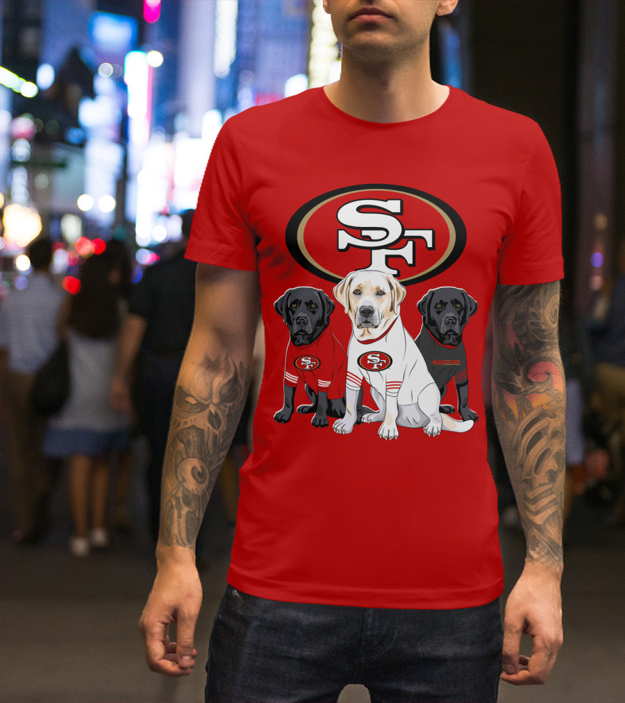 San Francisco 49ers Labrador Retriever Trio T-Shirt