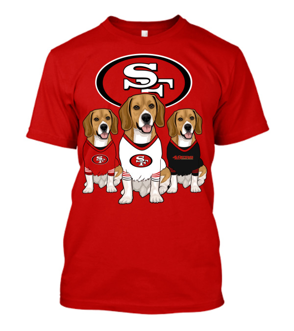 San Francisco 49ers Beagle Trio T-Shirt