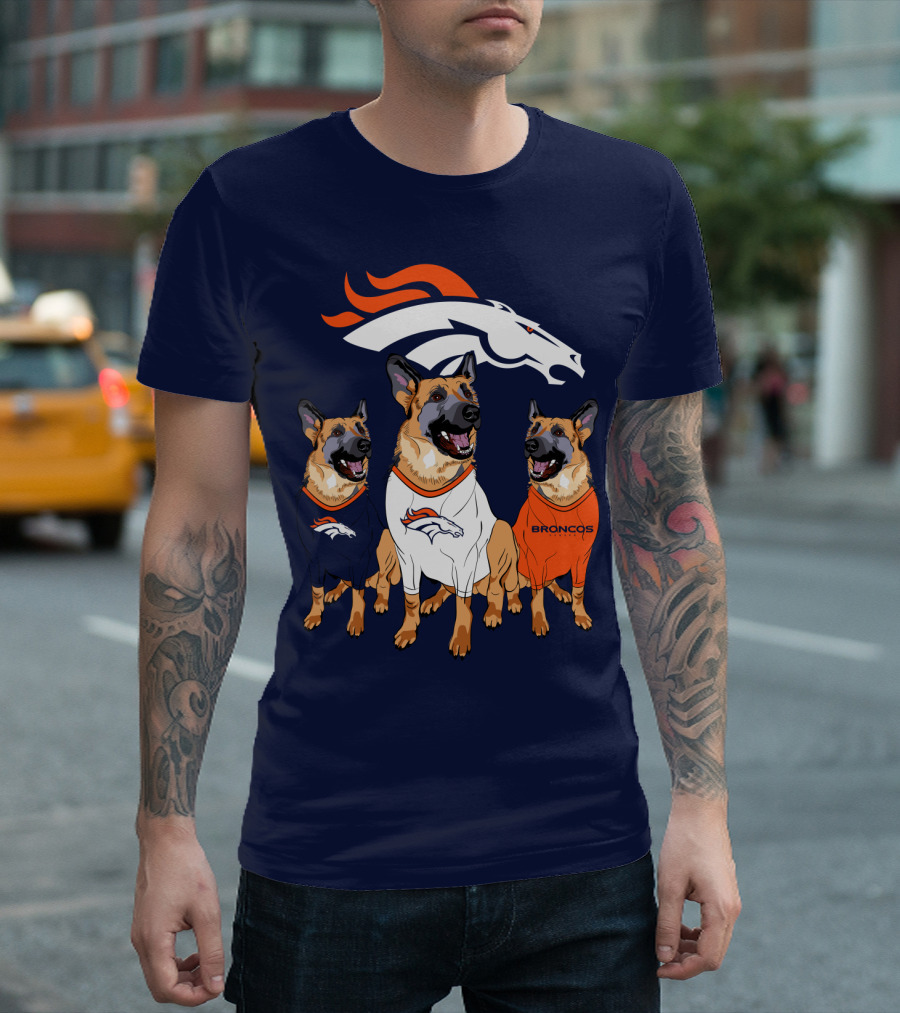 Broncos German Shepherds Trio T-Shirt