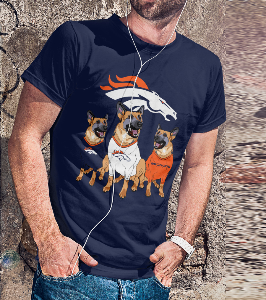 Broncos German Shepherds Trio T-Shirt