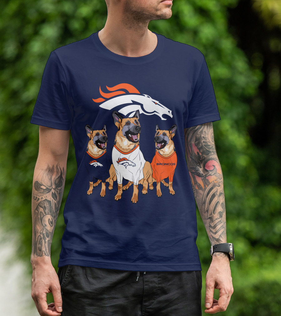 Broncos German Shepherds Trio T-Shirt