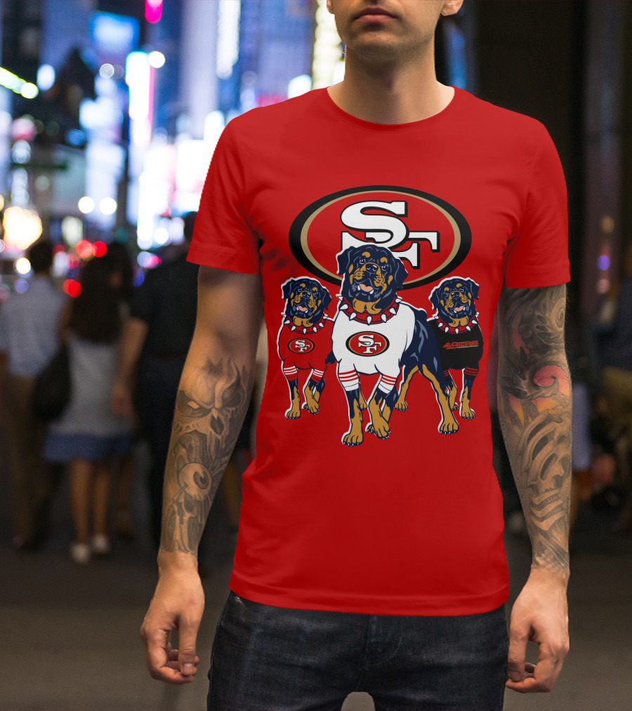 San Francisco 49ers Rottweiler Trio T-Shirt