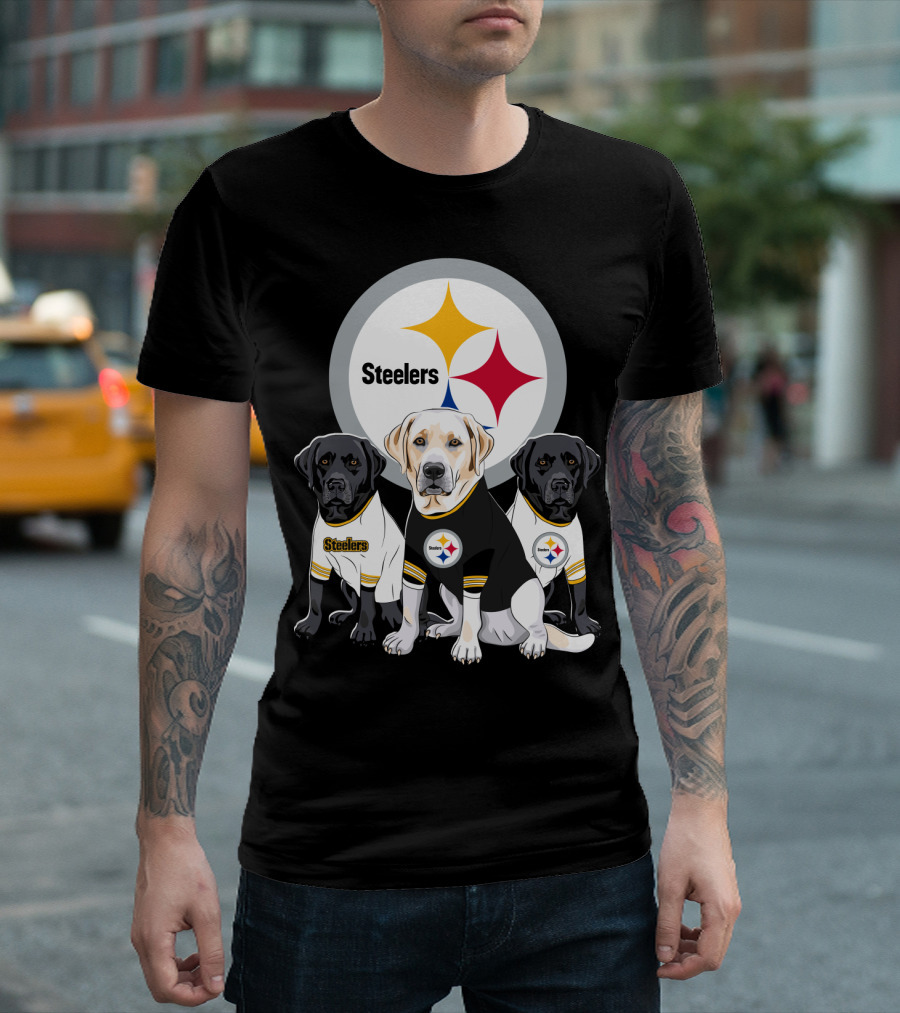 Steelers Labrador Trio T-Shirt