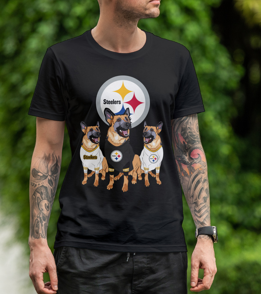 Steelers German Shepherd Trio T-Shirt