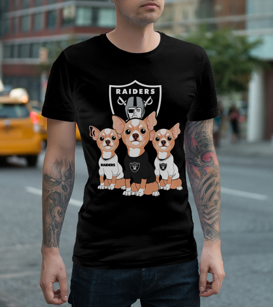 Raiders Chihuahua Trio T-Shirt