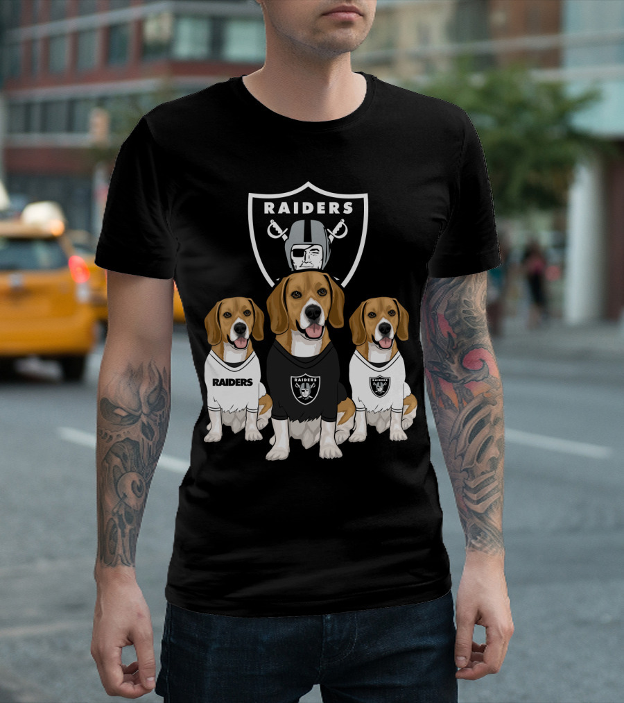 Las Vegas Raiders Beagles T-Shirt