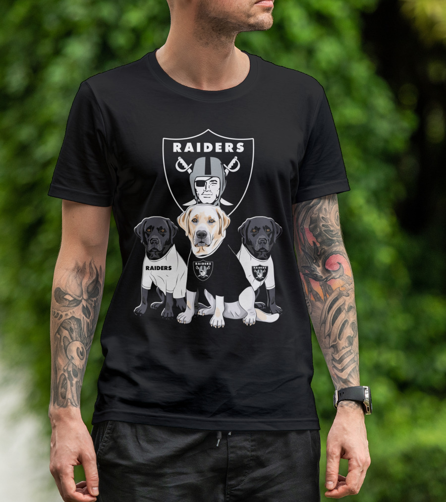 Las Vegas Raiders Labrador Retriever T-Shirt