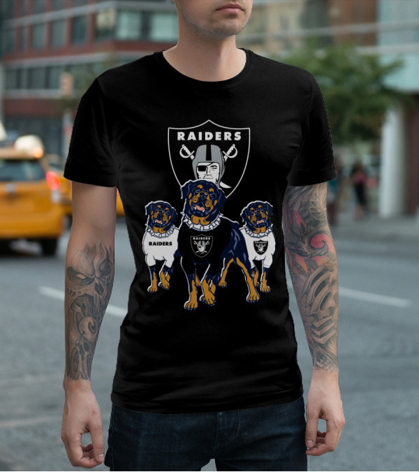 Las Vegas Raiders Rottweiler T-Shirt