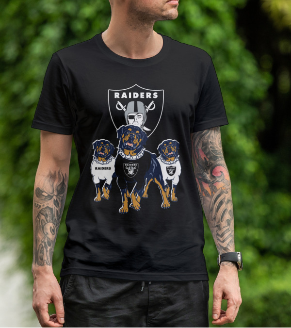 Las Vegas Raiders Rottweiler T-Shirt