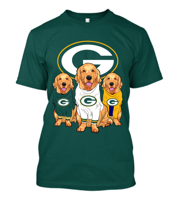 Green Bay Packers Golden Retriever T-Shirt