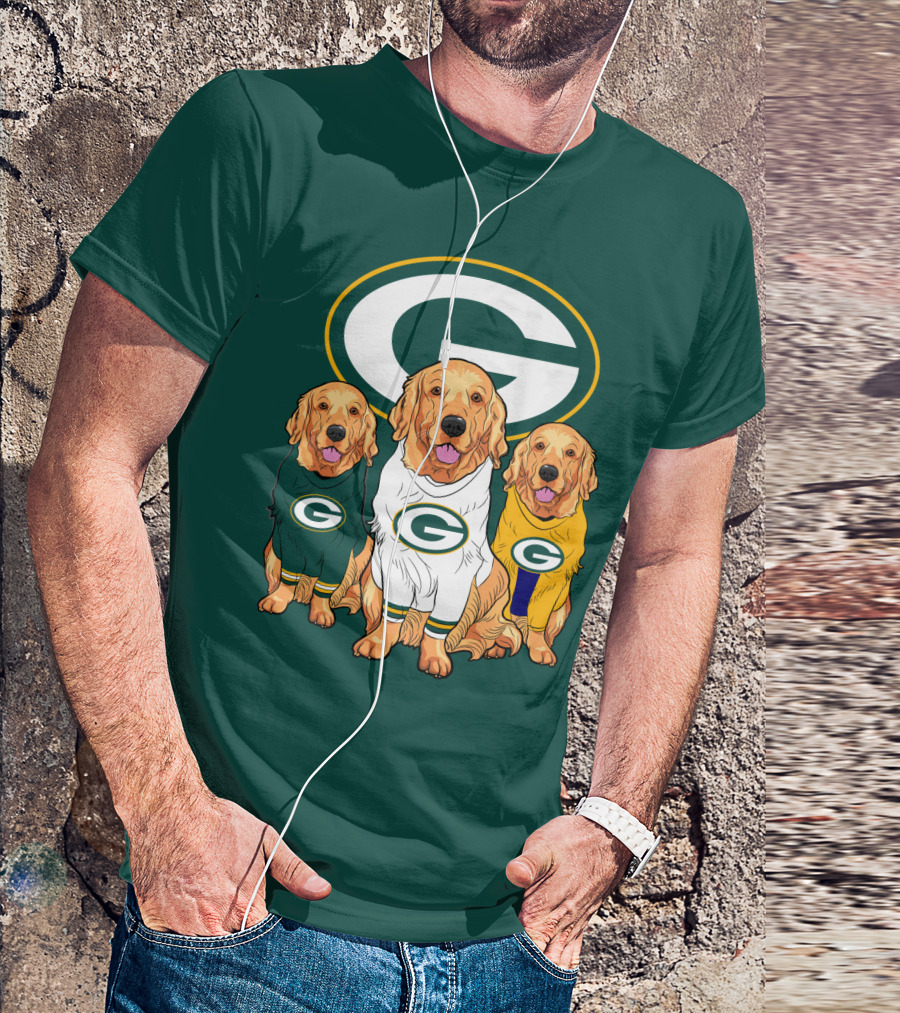 Green Bay Packers Golden Retriever T-Shirt