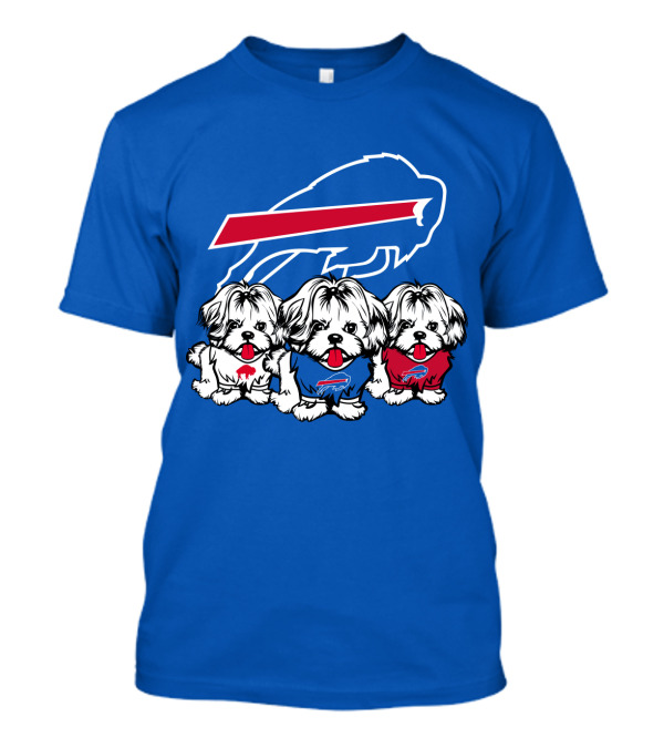 Buffalo Bills Shih Tzu Trio T-Shirt