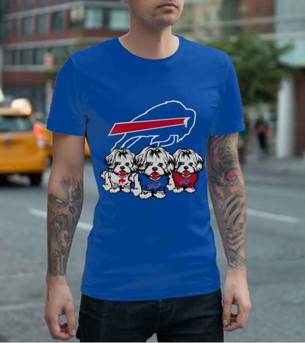 Buffalo Bills Shih Tzu Trio T-Shirt
