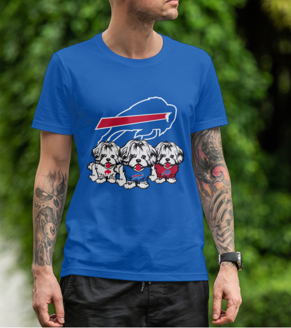 Buffalo Bills Shih Tzu Trio T-Shirt