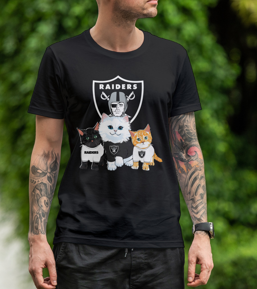 Raiders Cats Nfl Team T-Shirt