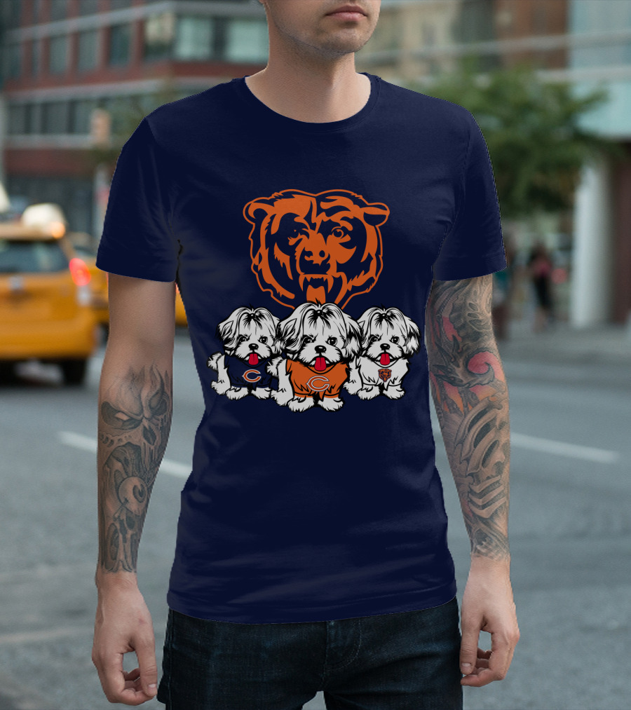 Chicago Bears Shih Tzu T-Shirt