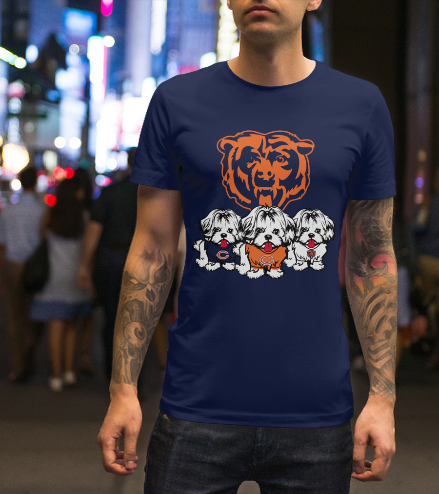 Chicago Bears Shih Tzu T-Shirt
