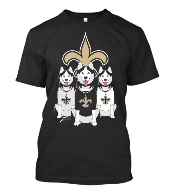 New Orleans Saints Fleur-De-Lis Huskies T-Shirt