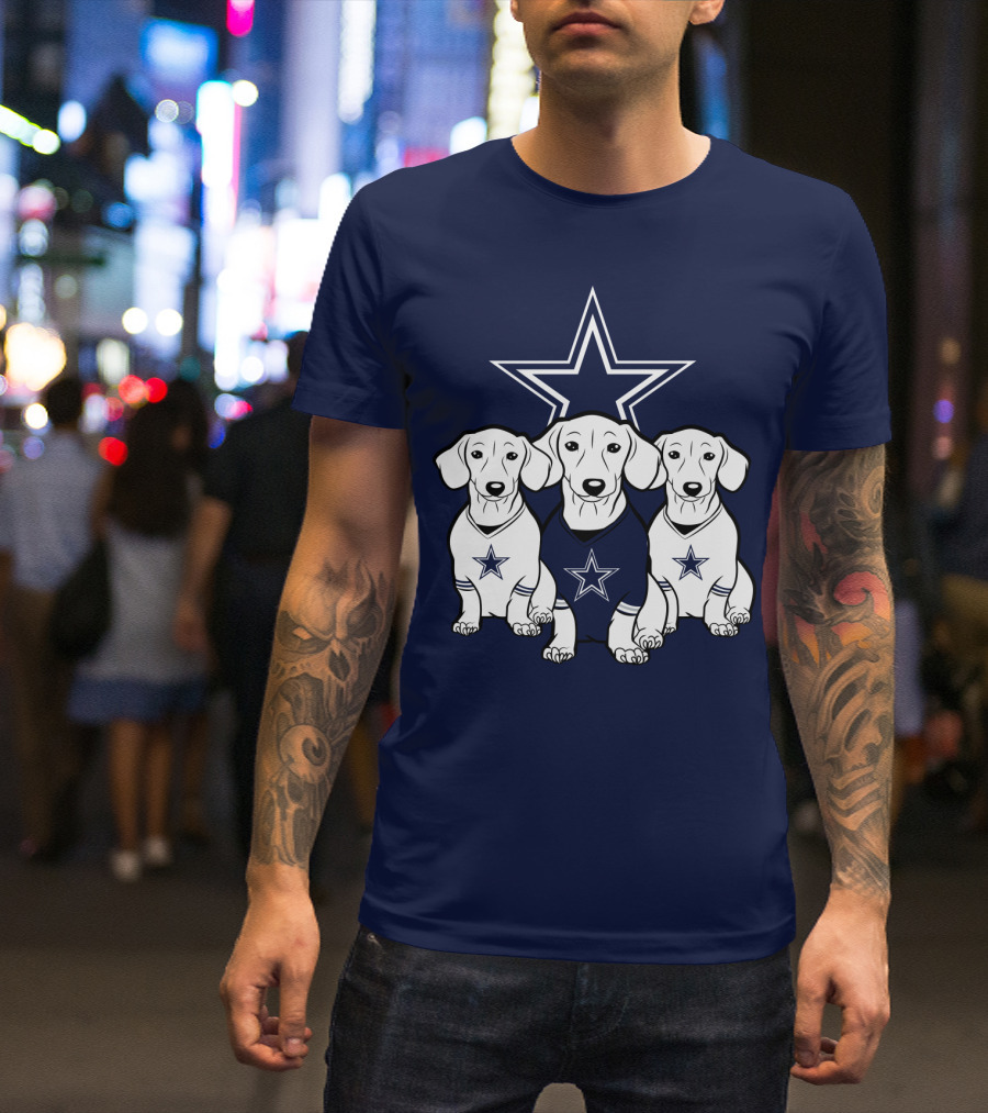 Cowboys Dachshund Trio T-Shirt