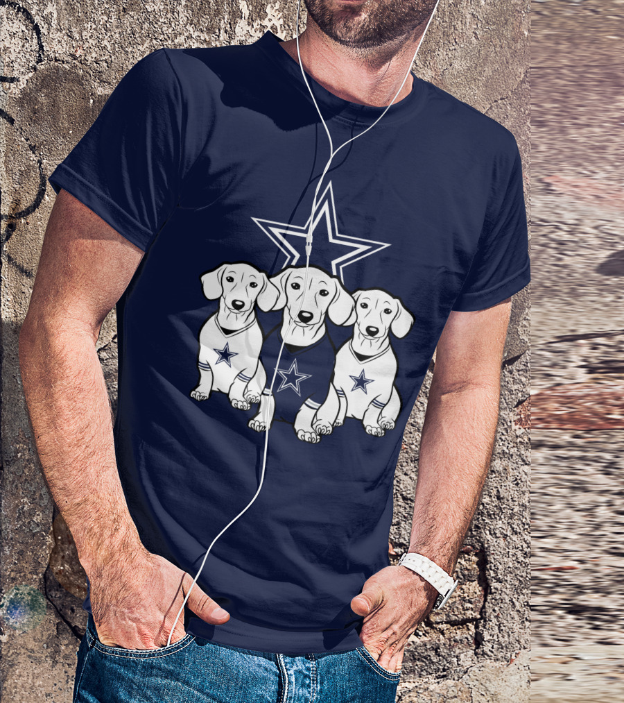 Cowboys Dachshund Trio T-Shirt