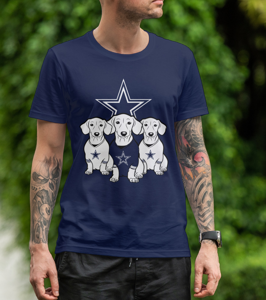 Cowboys Dachshund Trio T-Shirt