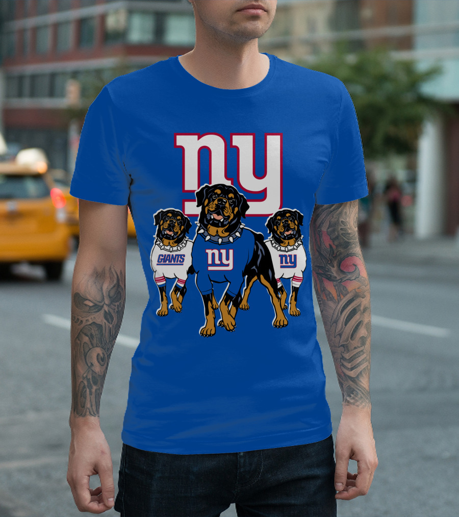 New York Giants Rottweiler T-Shirt