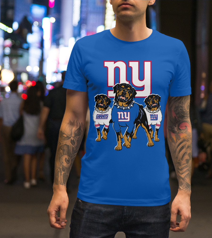 New York Giants Rottweiler T-Shirt