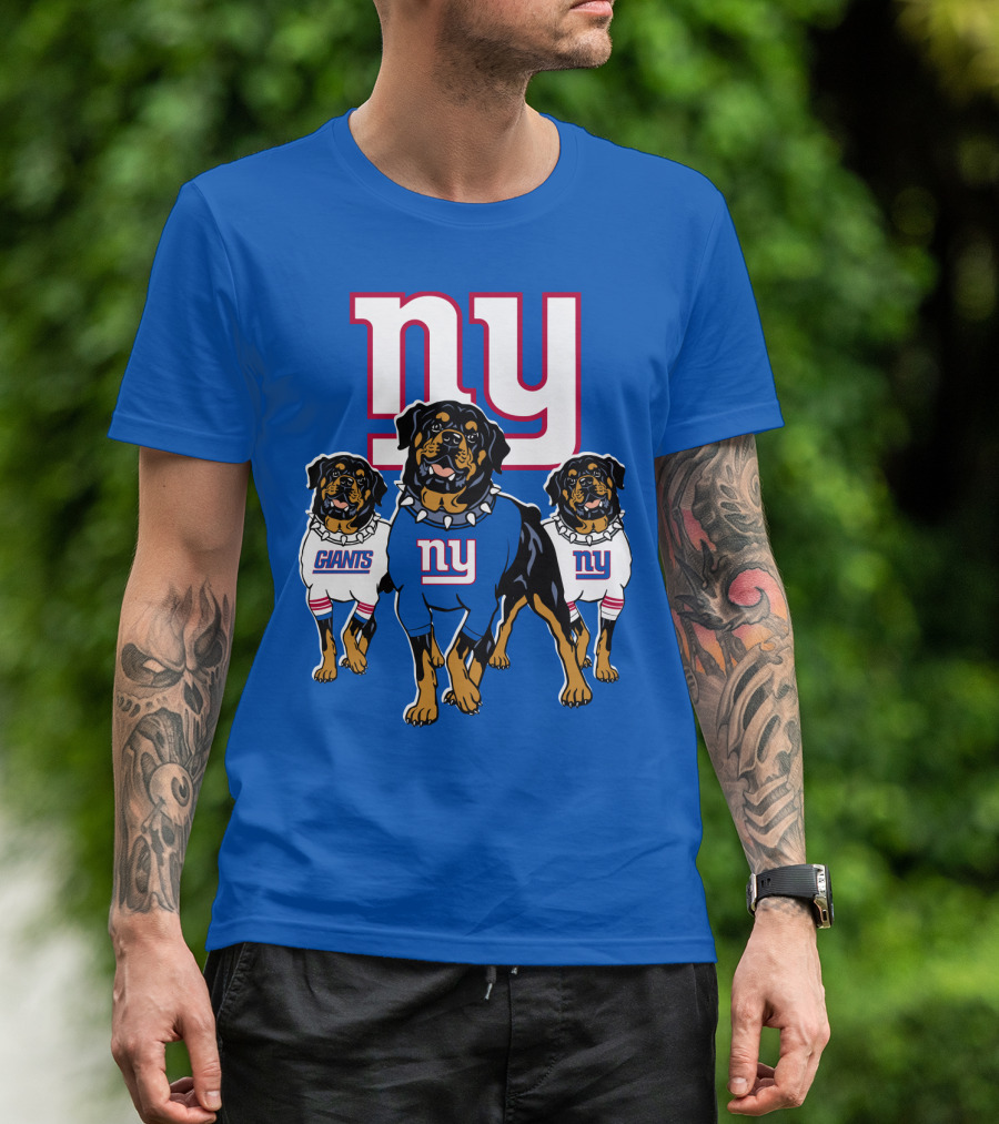 New York Giants Rottweiler T-Shirt