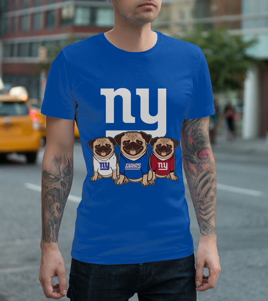 New York Giants Pug T-Shirt