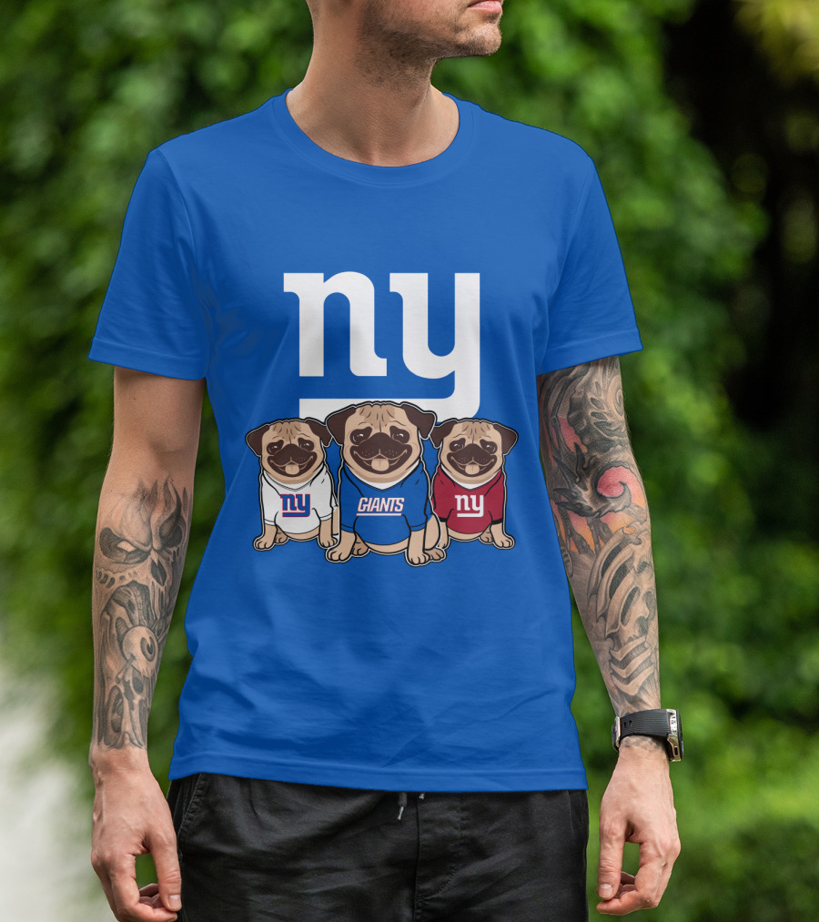 New York Giants Pug T-Shirt