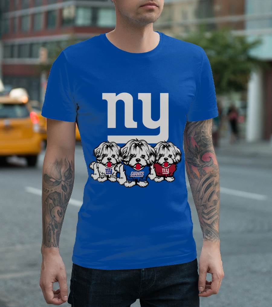 New York Giants Shih Tzu T-Shirt