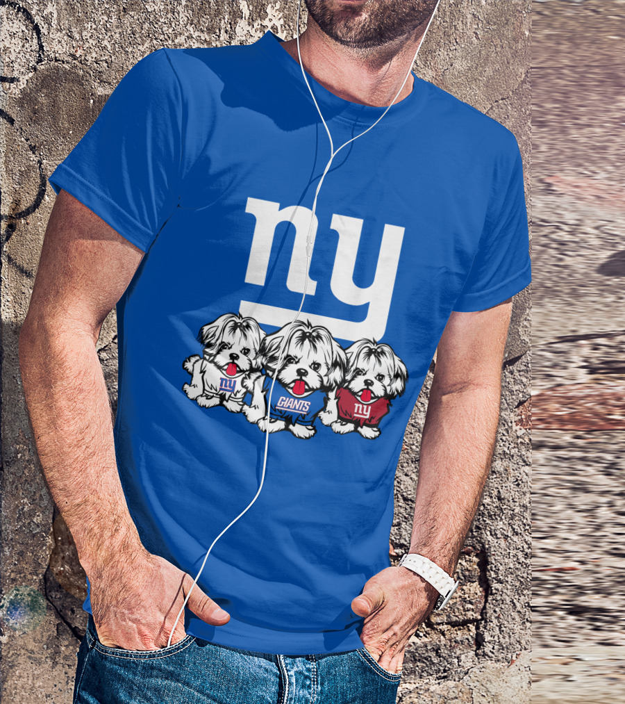 New York Giants Shih Tzu T-Shirt