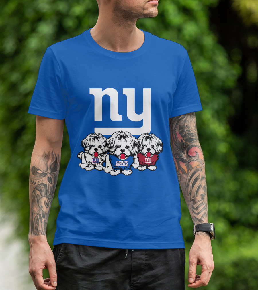 New York Giants Shih Tzu T-Shirt