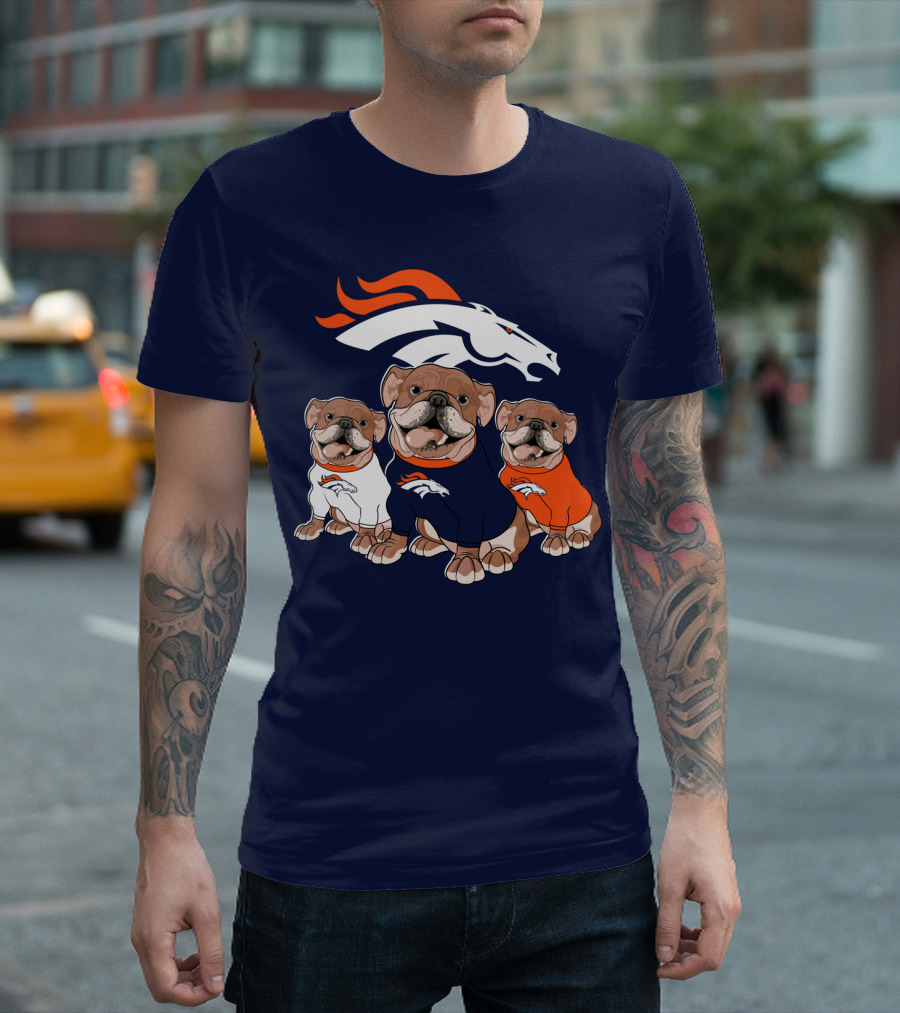 Denver Broncos Bulldog Trio T-Shirt